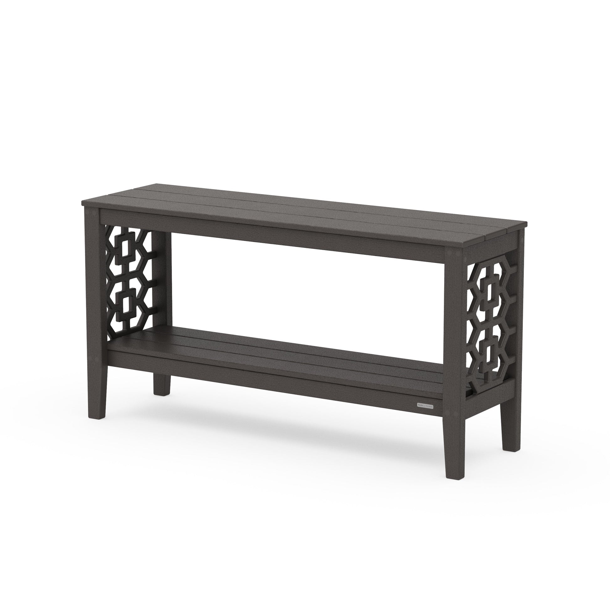 POLYWOOD Chinoiserie 56" Console Table — Vintage Coffee