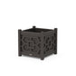 POLYWOOD Chinoiserie Large Square Planter Box — Vintage Coffee