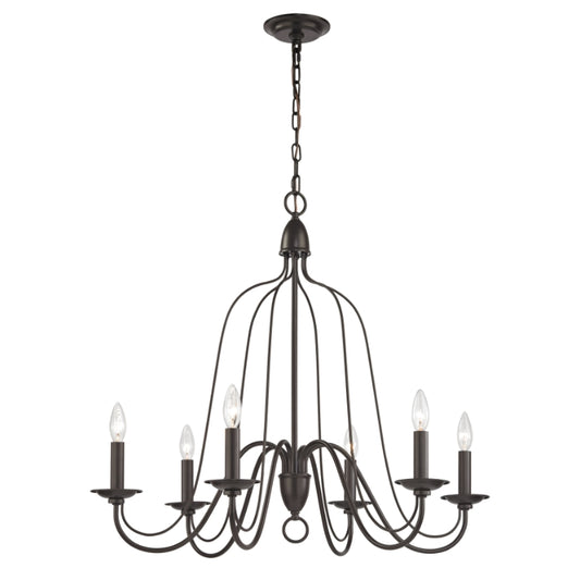 MONROE 30'' WIDE 6-LIGHT CHANDELIER - FREE SHIPPING !!!