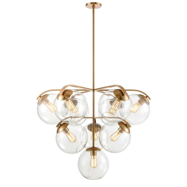 COLLECTIVE 36'' WIDE 10-LIGHT CHANDELIER  -  FREE SHIPPING !!!
