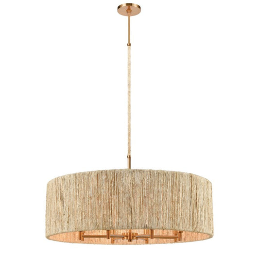 ABACA 33'' WIDE 8-LIGHT CHANDELIER - FREE SHIPPING !!!