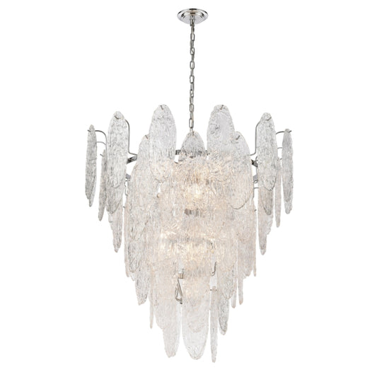 FROZEN CASCADE 34'' WIDE 13-LIGHT CHANDELIER - FREE SHIPPING !!!