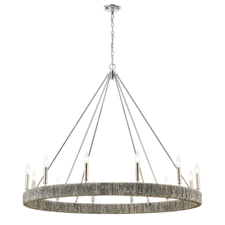 ABACA 48'' WIDE 12-LIGHT CHANDELIER - FREE SHIPPING !!!