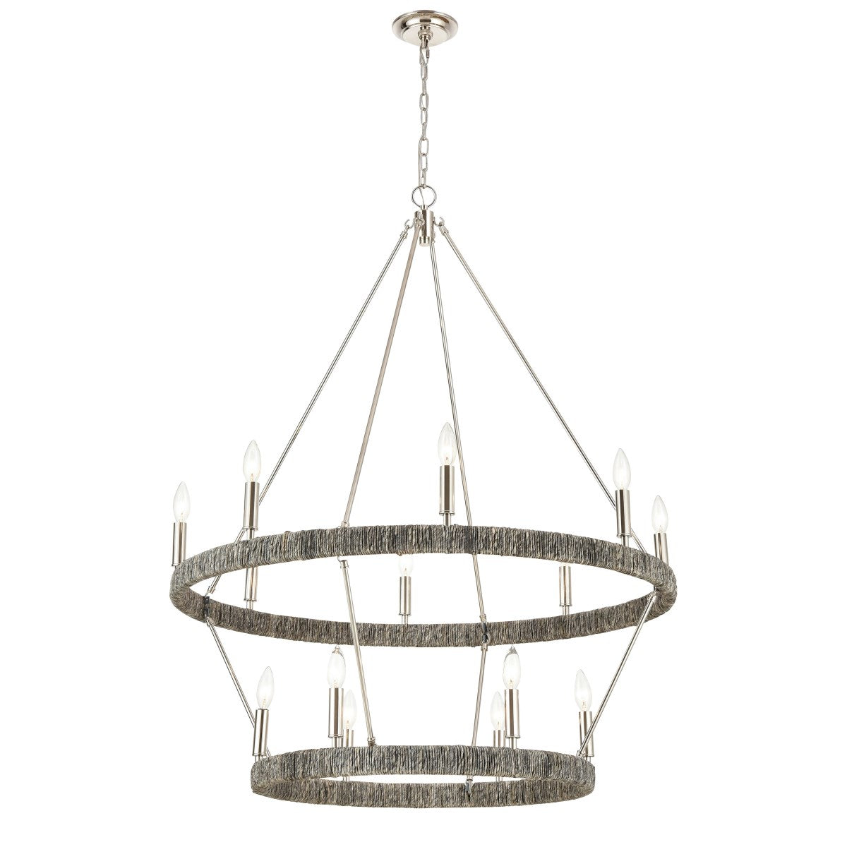 ABACA 36'' WIDE 14-LIGHT CHANDELIER - FREE SHIPPING !!!