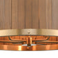 WOODEN BARREL 25'' WIDE 6-LIGHT CHANDELIER - FREE SHIPPING !!!