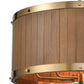 WOODEN BARREL 25'' WIDE 6-LIGHT CHANDELIER - FREE SHIPPING !!!