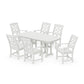 POLYWOOD Chinoiserie Arm Chair 7-Piece Dining Set — Vintage White