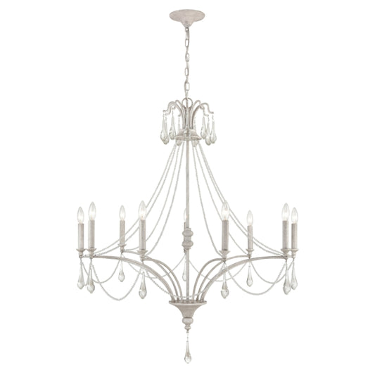 FRENCH PARLOR 38'' WIDE 9-LIGHT CHANDELIER - FREE SHIPPING !!!