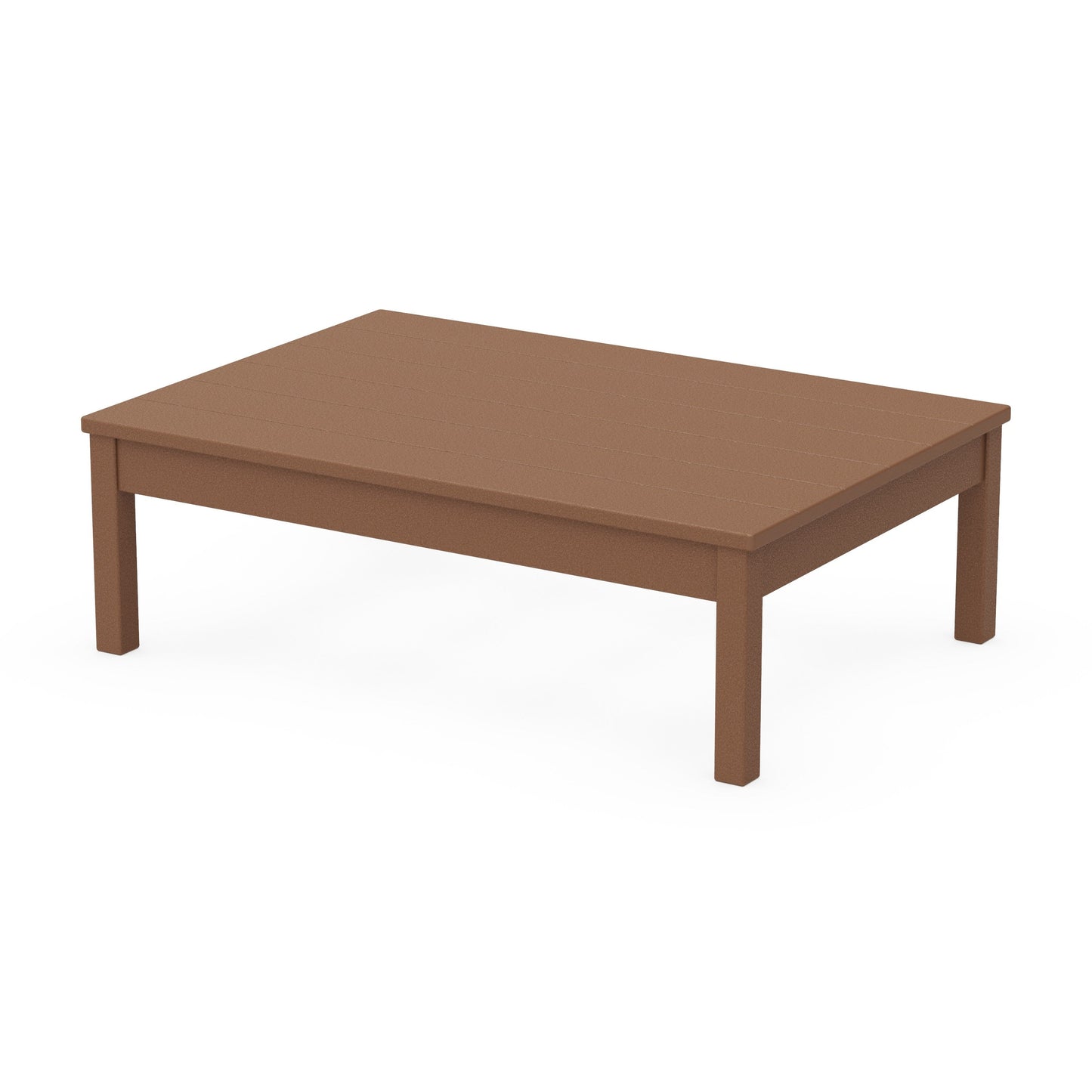 POLYWOOD 33" x 47" Coffee Table — Teak