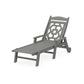 POLYWOOD Chinoiserie Chaise Lounge — Slate Grey