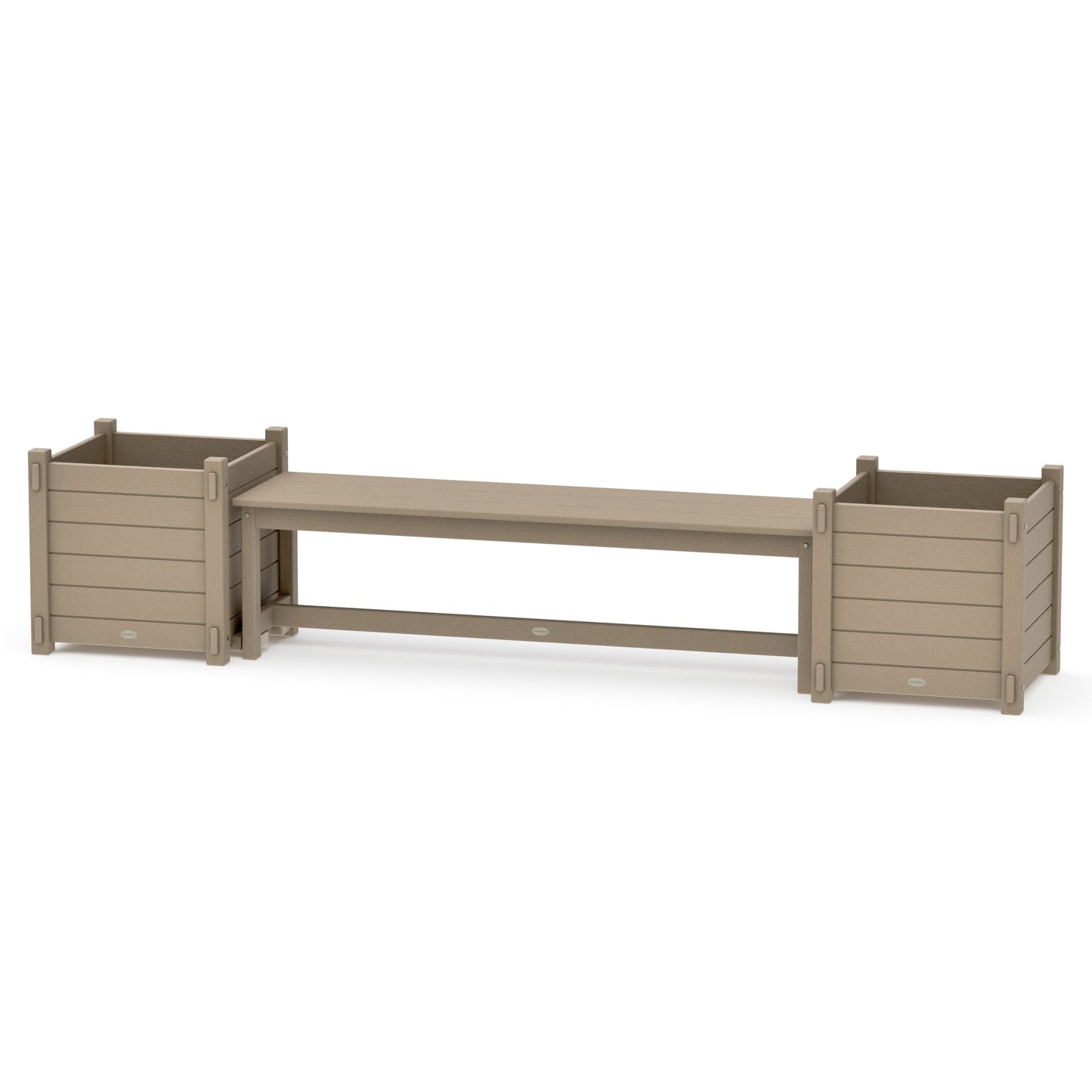 POLYWOOD 60" Nautical Straight Planter Bench Set - Large — Vintage Sahara