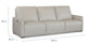 Bassett Club Level Everett Leather Modular Reclining Sofa — Bassett manufacturer gallery — Everett Light Grey / Yes — 3pc Sofa