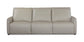 Bassett Club Level Everett Leather Modular Reclining Sofa — Bassett manufacturer gallery — Everett Light Grey / Yes — 3pc Sofa