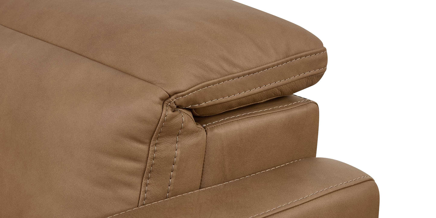Bassett Club Level Caswell Leather Power Reclining Modular Sofa — Bassett manufacturer gallery — 4 pc Sofa image number 5