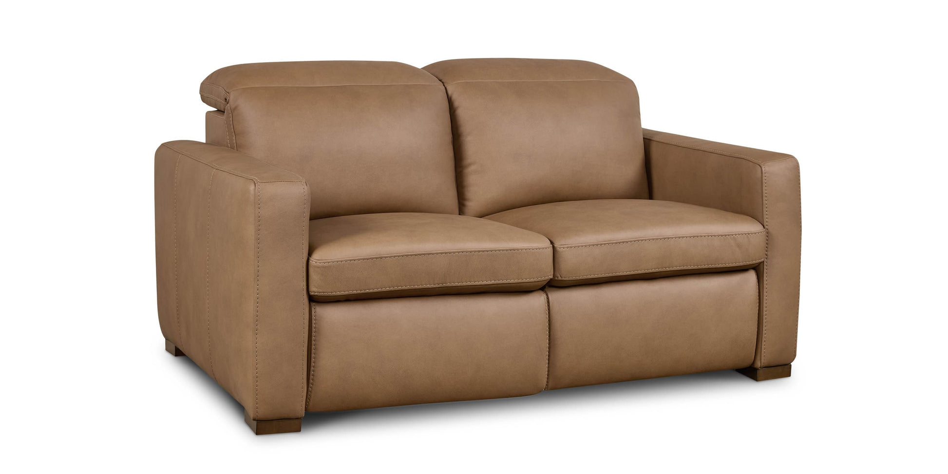 Bassett Club Level Caswell Leather Power Reclining Loveseat — Bassett manufacturer gallery — Loveseat w/Power image number 1