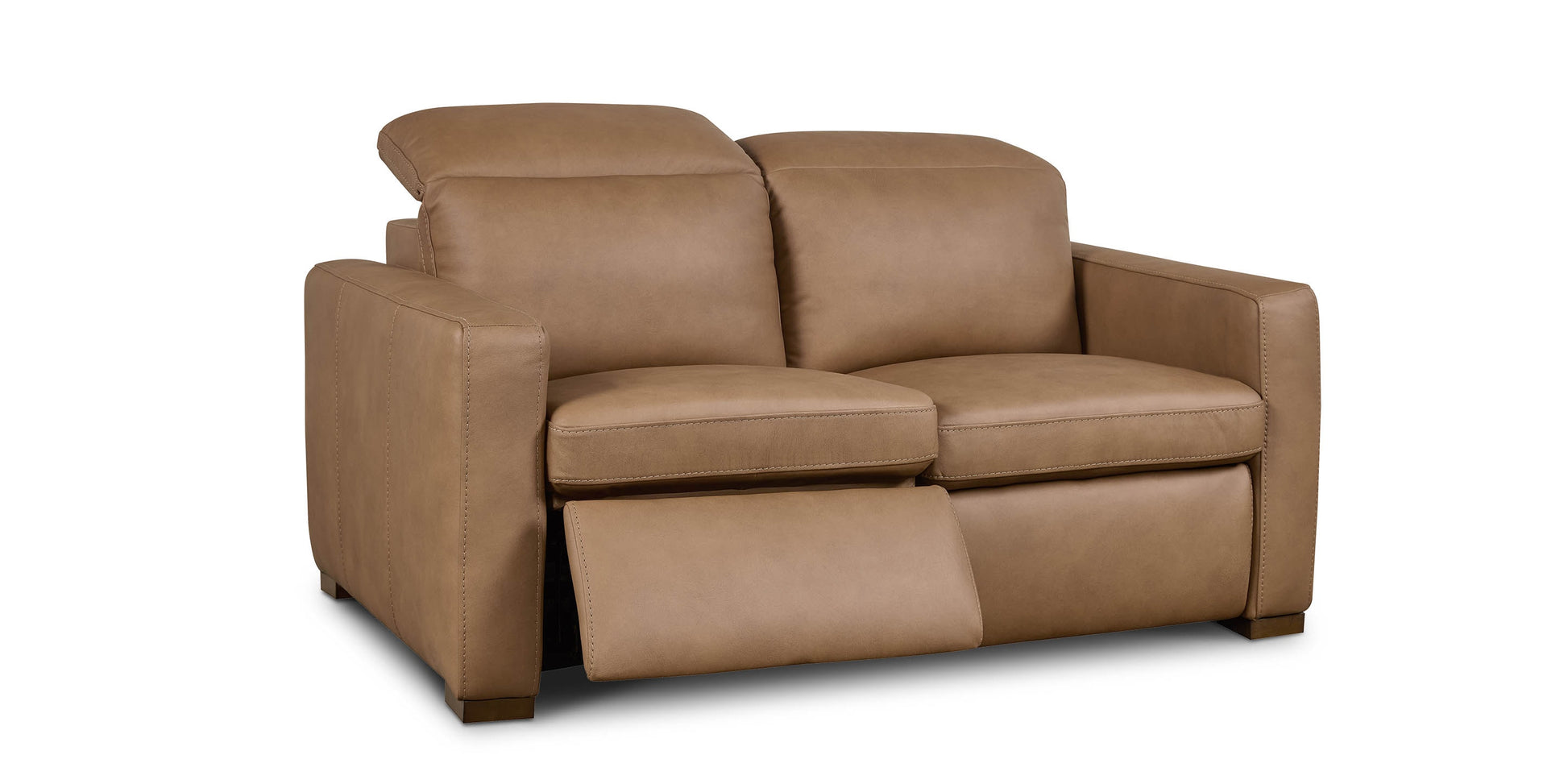 Bassett Club Level Caswell Leather Power Reclining Loveseat — Bassett manufacturer gallery — Loveseat w/Power image number 2