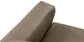 Bassett Club Level Caswell Leather Power Reclining Loveseat — Bassett manufacturer gallery — Caswell Goodland Mushroom — Loveseat w/Power