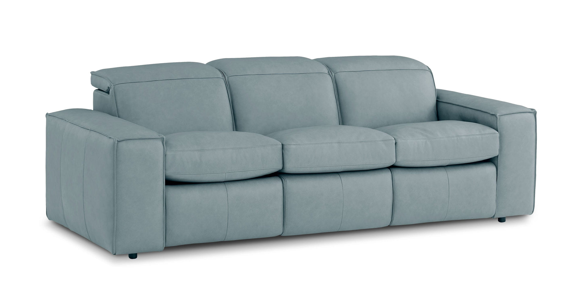 Bassett Club Level Wesley Leather Power Reclining Sofa — Bassett manufacturer gallery — Sofa w/ Powerr image number 8