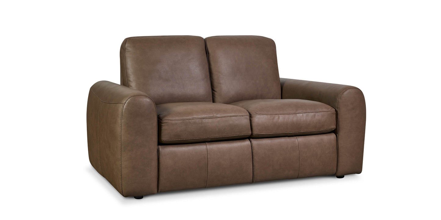 Bassett Club Level Sonny Leather Power Reclining Loveseat — Bassett manufacturer gallery — Loveseat w/ Power image number 1