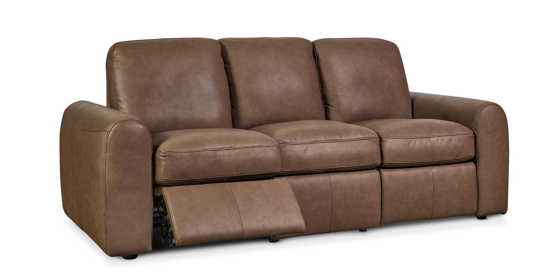 Bassett Club Level Sonny Leather Power Reclining Sofa — Bassett manufacturer gallery — Sofa w/ Power image number 8