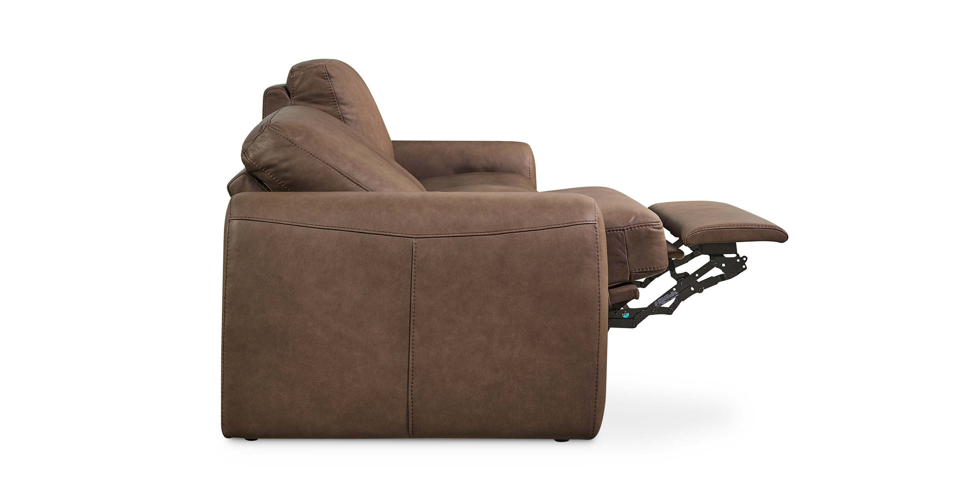Bassett Club Level Sonny Leather Power Reclining Loveseat — Bassett manufacturer gallery — Loveseat w/ Power image number 3