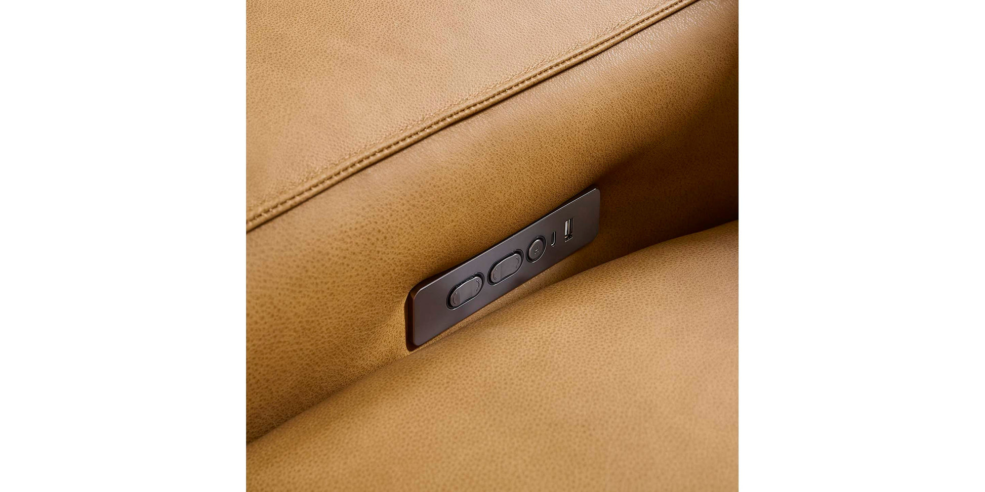 Bassett Club Level Wesley Leather Power Reclining Sofa — Bassett manufacturer gallery — Sofa w/ Powerr image number 6