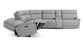 Bassett Club Level Fletcher Leather Power Reclining Sectional — Bassett manufacturer gallery — Curved Motion Sectional image number 4