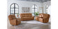 Bassett Club Level Fletcher Leather Power Reclining Sofa — Bassett manufacturer gallery — Fletcher Antelope — Sofa w/Power
