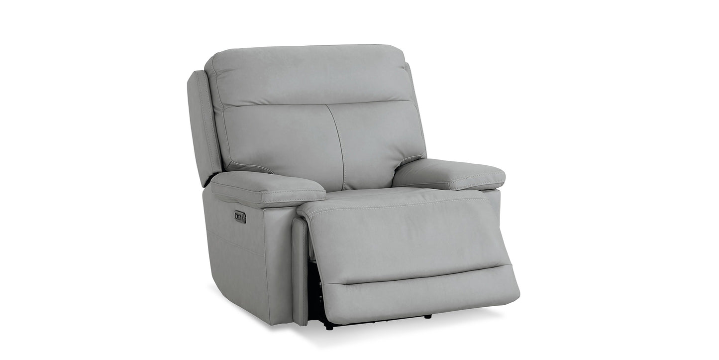 Bassett Club Level Fletcher Leather Zero Gravity Power Recliner — Bassett manufacturer gallery — Wallsaver Recliner w/Power image number 3