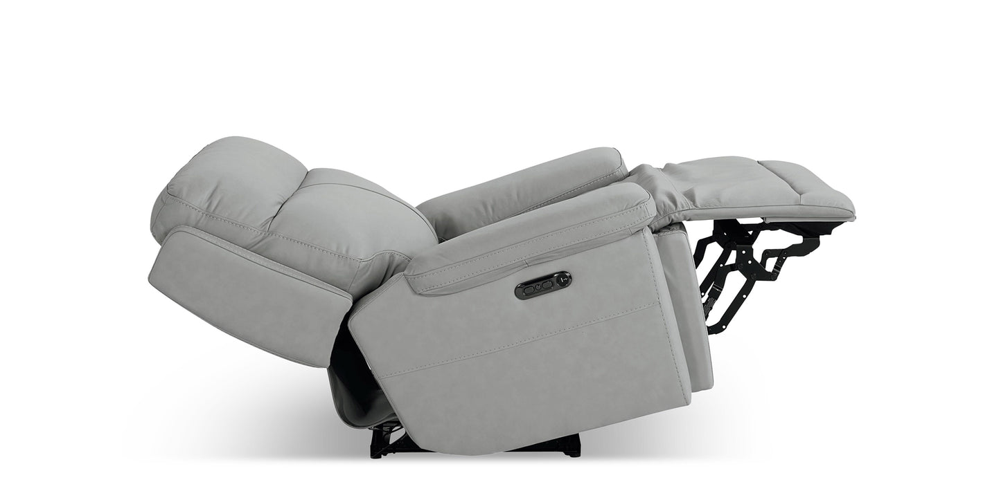 Bassett Club Level Fletcher Leather Zero Gravity Power Recliner — Bassett manufacturer gallery — Wallsaver Recliner w/Power image number 4