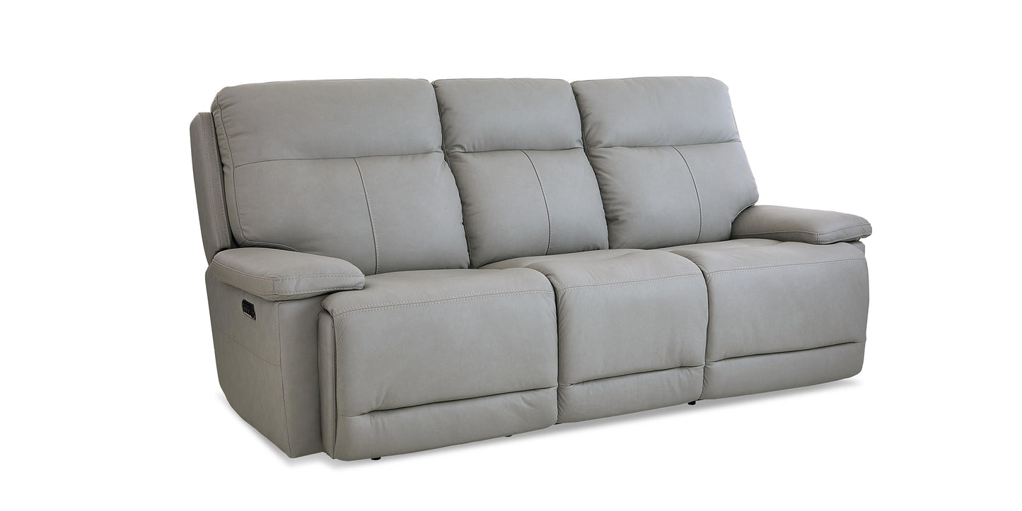 Bassett Club Level Fletcher Leather Power Reclining Sofa — Bassett manufacturer gallery — Fletcher Sofa w/ Power image number 3