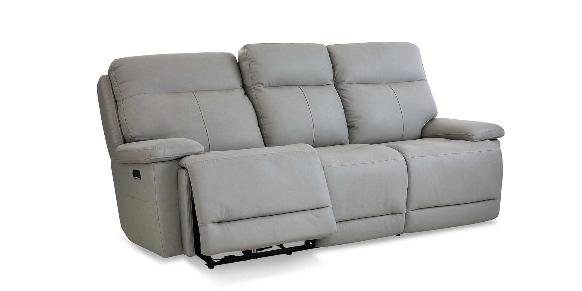 Bassett Club Level Fletcher Leather Power Reclining Sofa — Bassett manufacturer gallery — Fletcher Sofa w/ Power image number 4