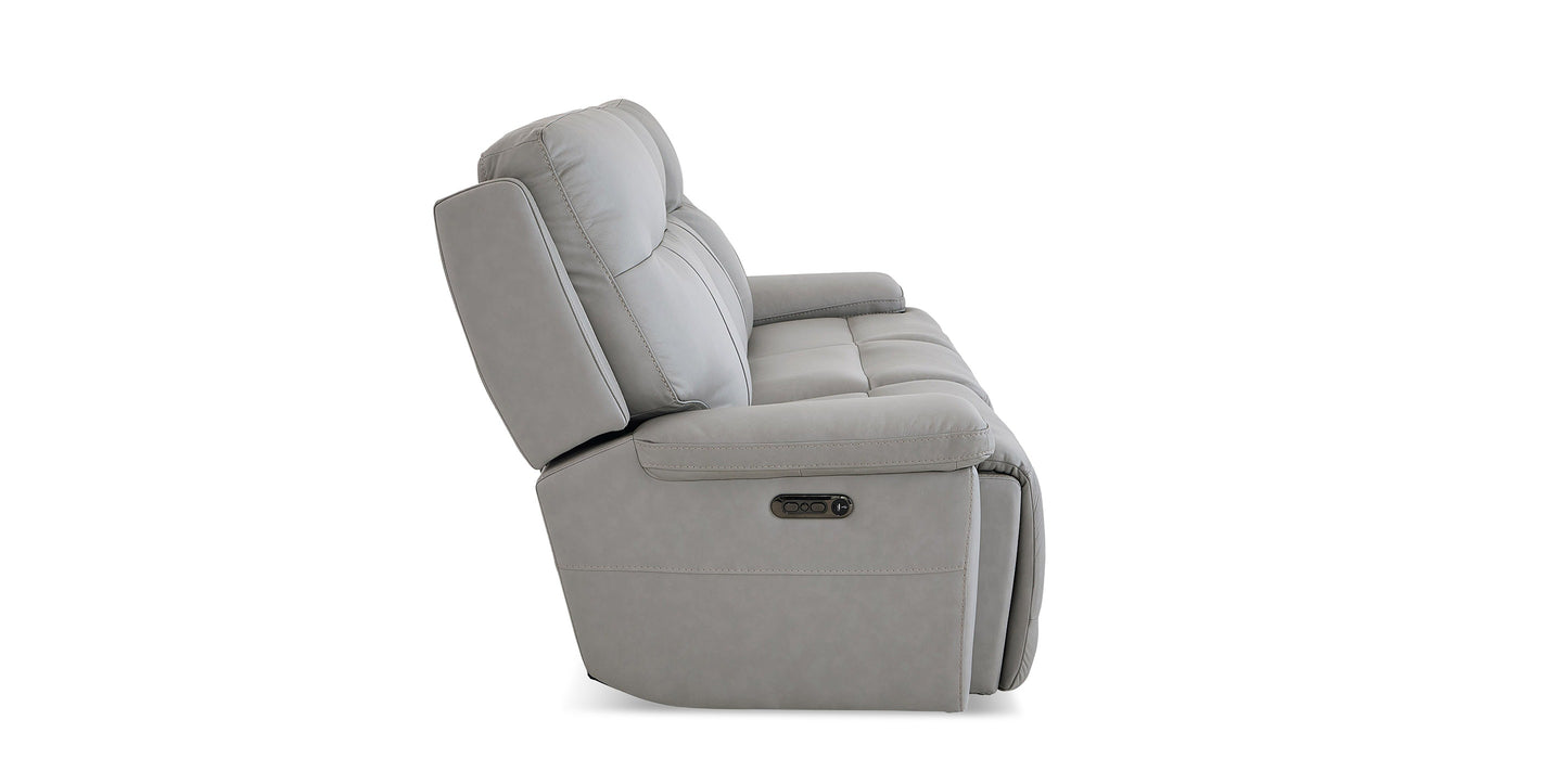 Bassett Club Level Fletcher Leather Power Reclining Sofa — Bassett manufacturer gallery — Fletcher Sofa w/ Power image number 6