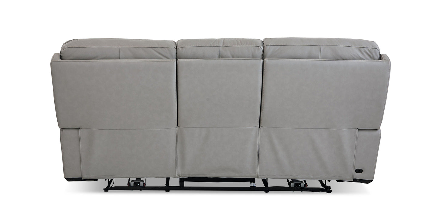 Bassett Club Level Fletcher Leather Power Reclining Sofa — Bassett manufacturer gallery — Fletcher Sofa w/ Power image number 7
