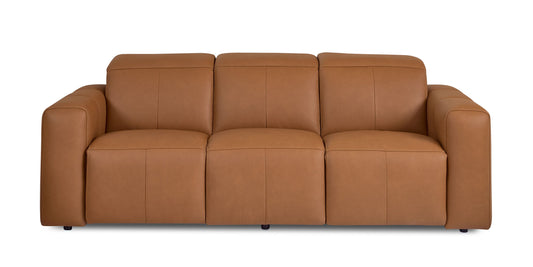 Bassett - Airy - Club Level - Leather Power Reclining Sofa - Power Wall Recliner - Zero Gravity