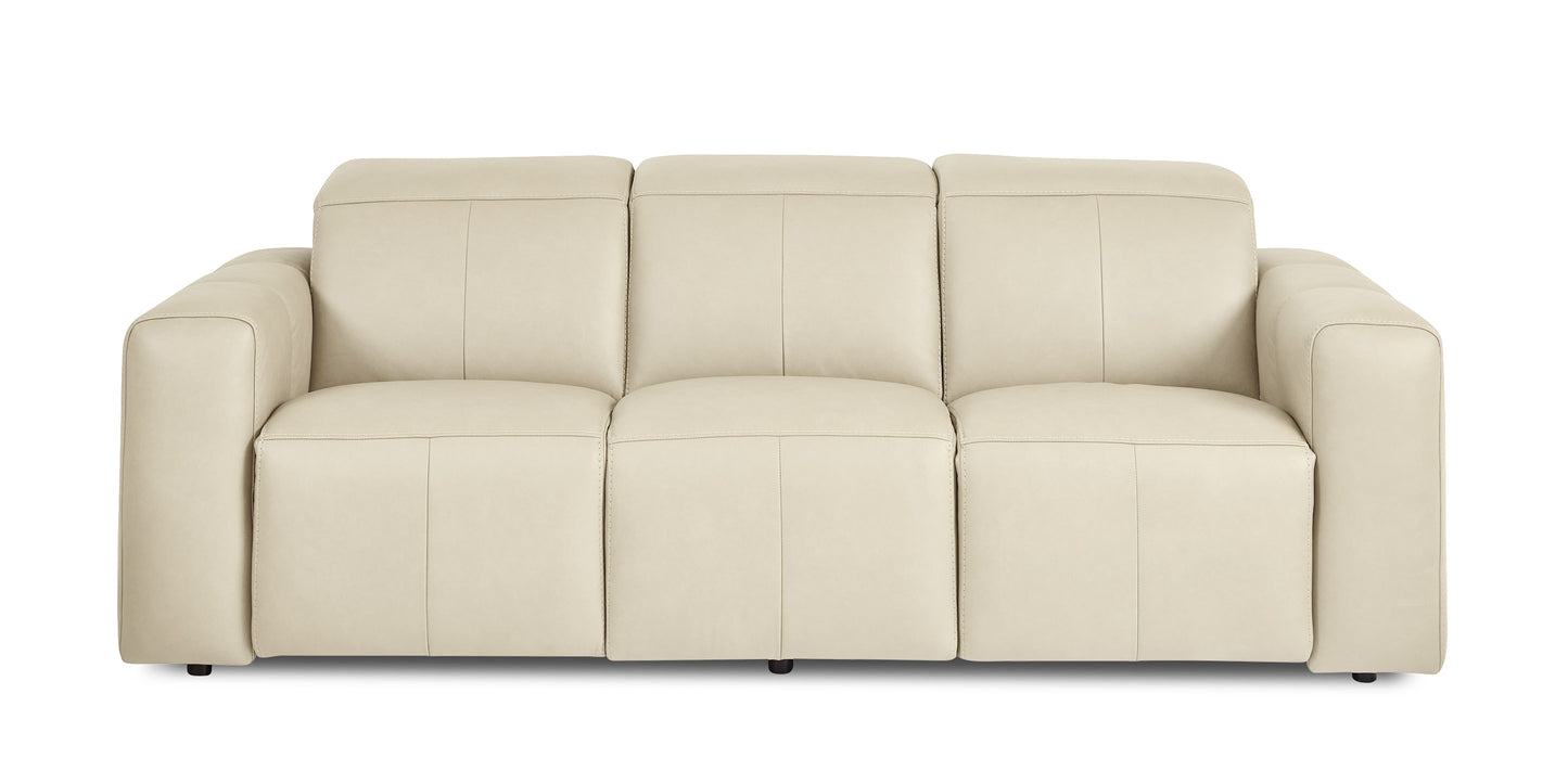 Bassett - Airy - Club Level - Leather Power Reclining Sofa - Power Wall Recliner - Zero Gravity