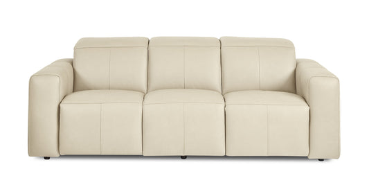 Bassett - Airy - Club Level - Leather Power Reclining Sofa - Power Wall Recliner - Zero Gravity