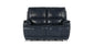 Bassett Club Level Burlington Leather Power Reclining Loveseat — Bassett manufacturer gallery — Burlington Navy — Loveseat w/Power