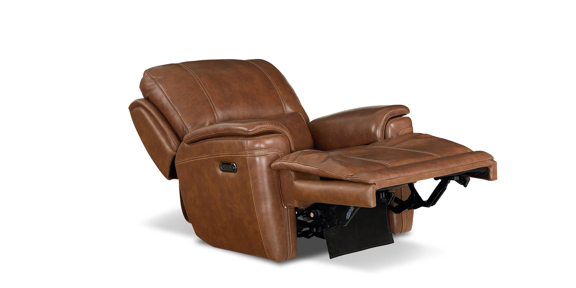 Bassett Club Level Burlington Leather Zero Gravity Power Recliner — Bassett manufacturer gallery — Recliner w/Power image number 2