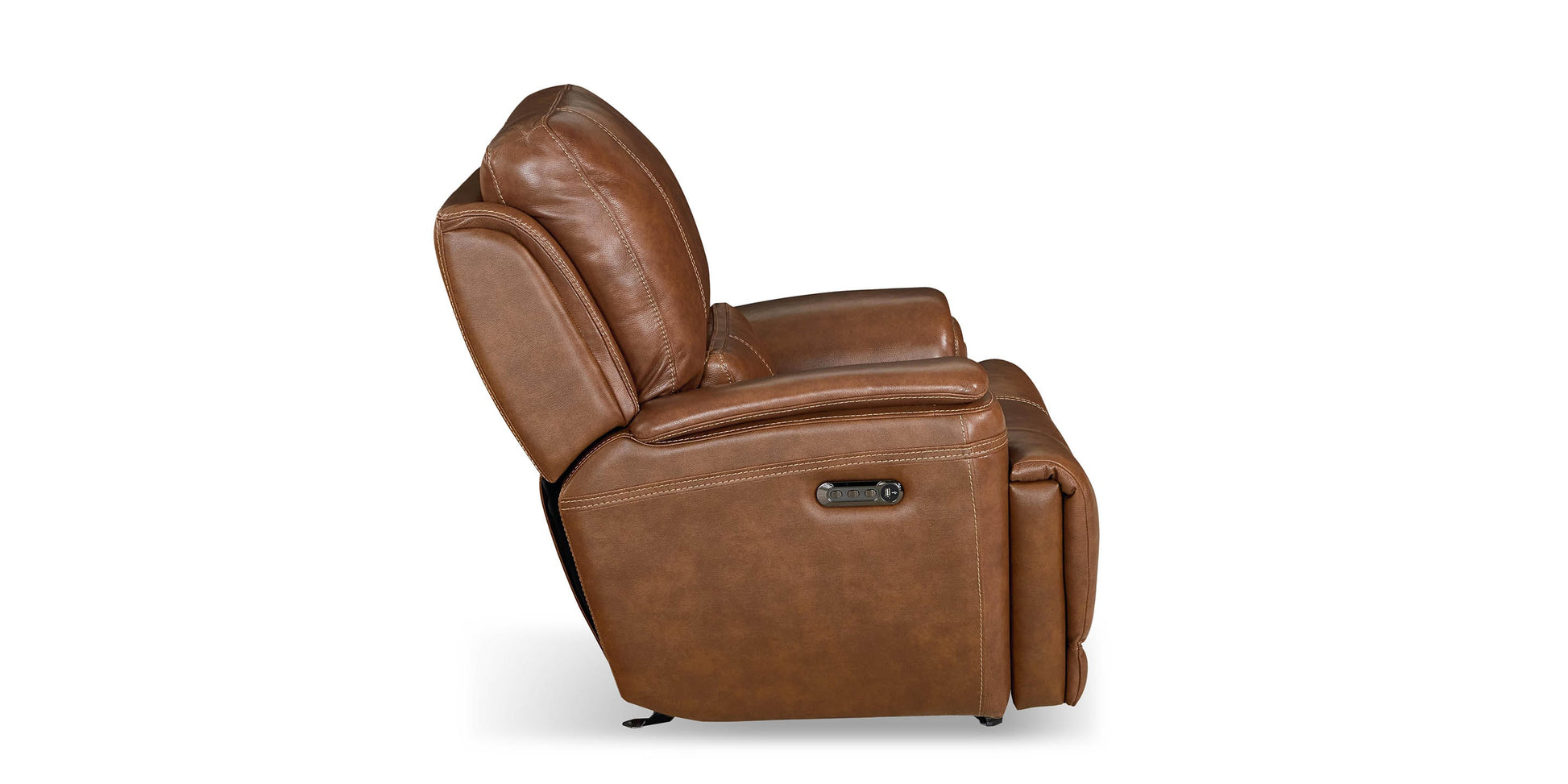 Bassett Club Level Burlington Leather Zero Gravity Power Recliner — Bassett manufacturer gallery — Recliner w/Power image number 3