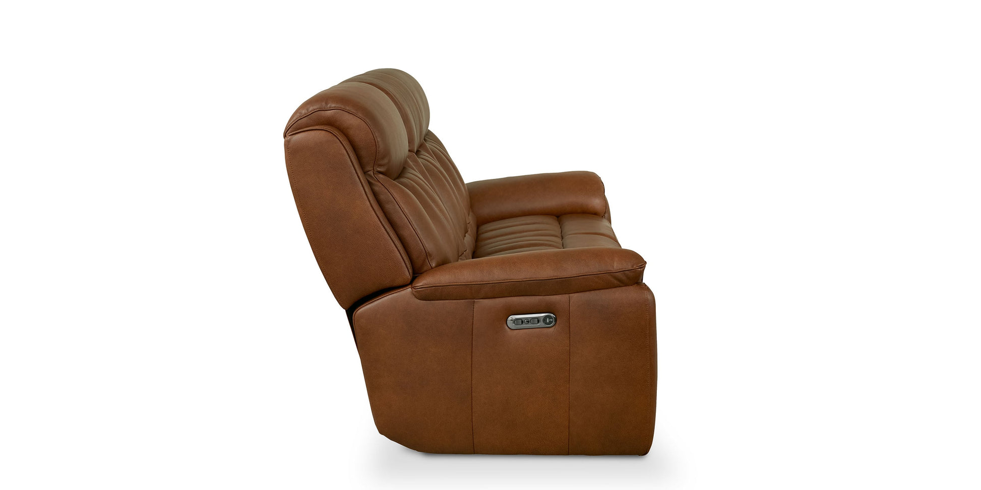 Bassett Club Level Benson Leather Power Reclining Sofa — Bassett manufacturer gallery — Power Sofa image number 6