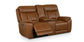 Bassett Club Level Benson Leather Power Reclining Loveseat with Center Console — Bassett manufacturer gallery — Power Loveseat w/ console image number 8