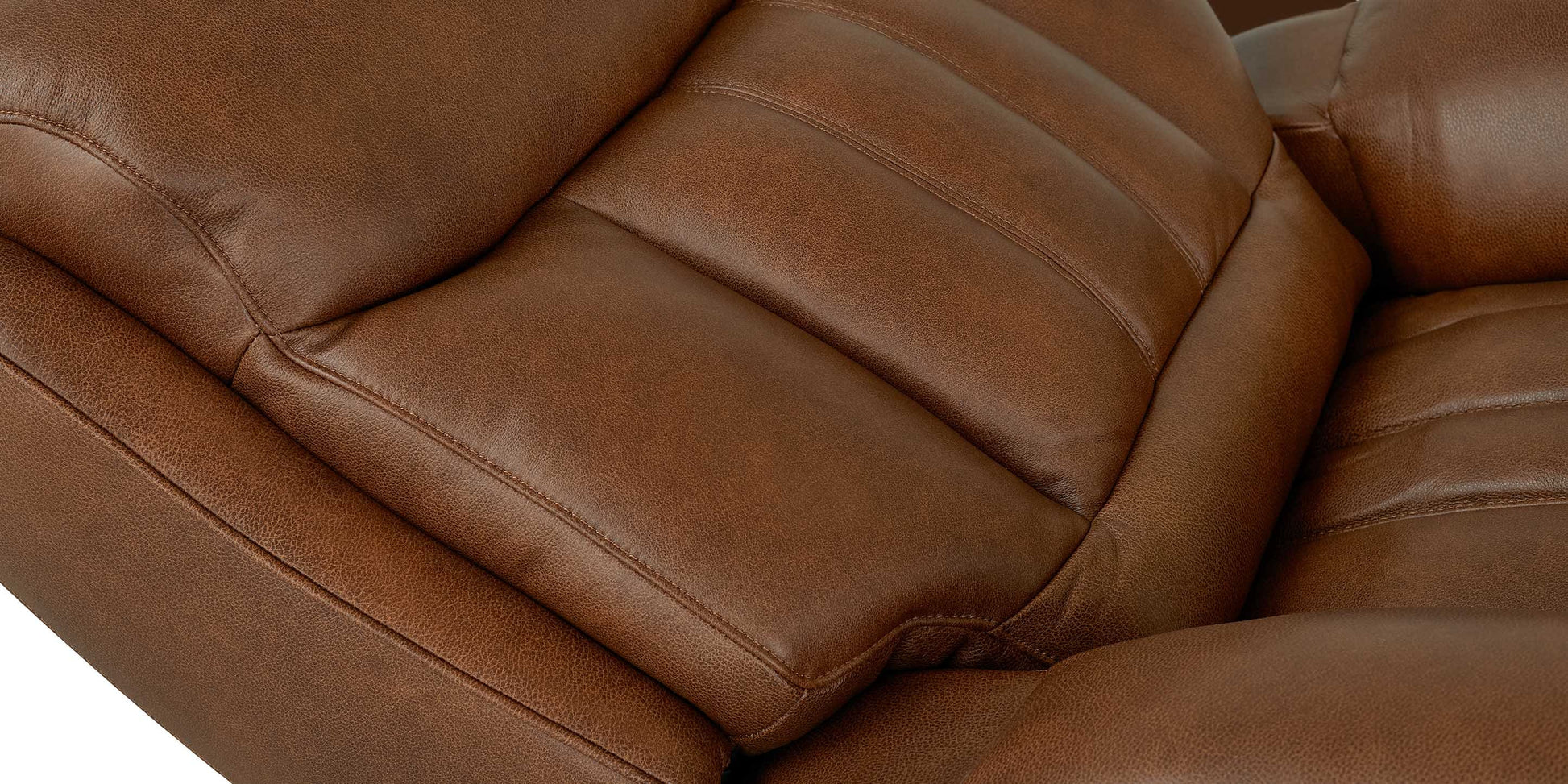 Bassett Club Level Benson Leather Power Reclining Loveseat — Bassett manufacturer gallery — Power Loveseat image number 4