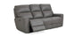 Bassett Club Level Kenneth Leather Power Reclining Sofa — Bassett manufacturer gallery — Kenneth Gunmetal — Power Sofa