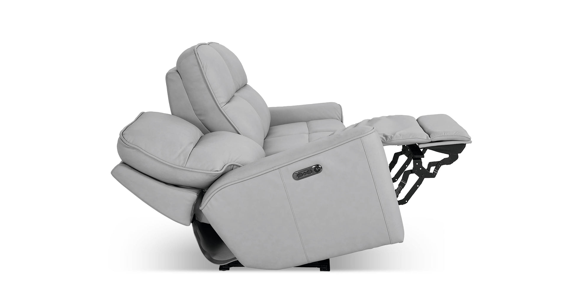 Bassett Club Level Kenneth Leather Power Reclining Sofa — Bassett manufacturer gallery — Power Sofa image number 5