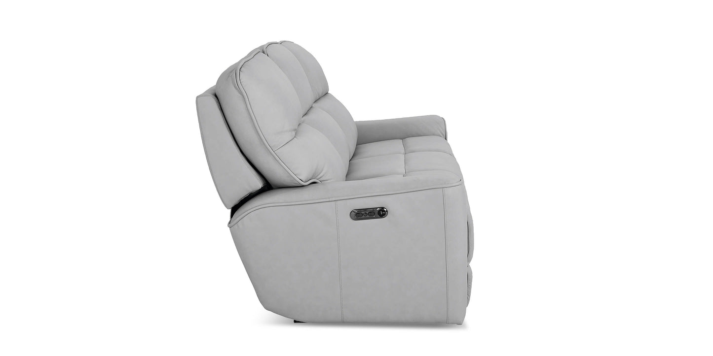 Bassett Club Level Kenneth Leather Power Reclining Sofa — Bassett manufacturer gallery — Power Sofa image number 6