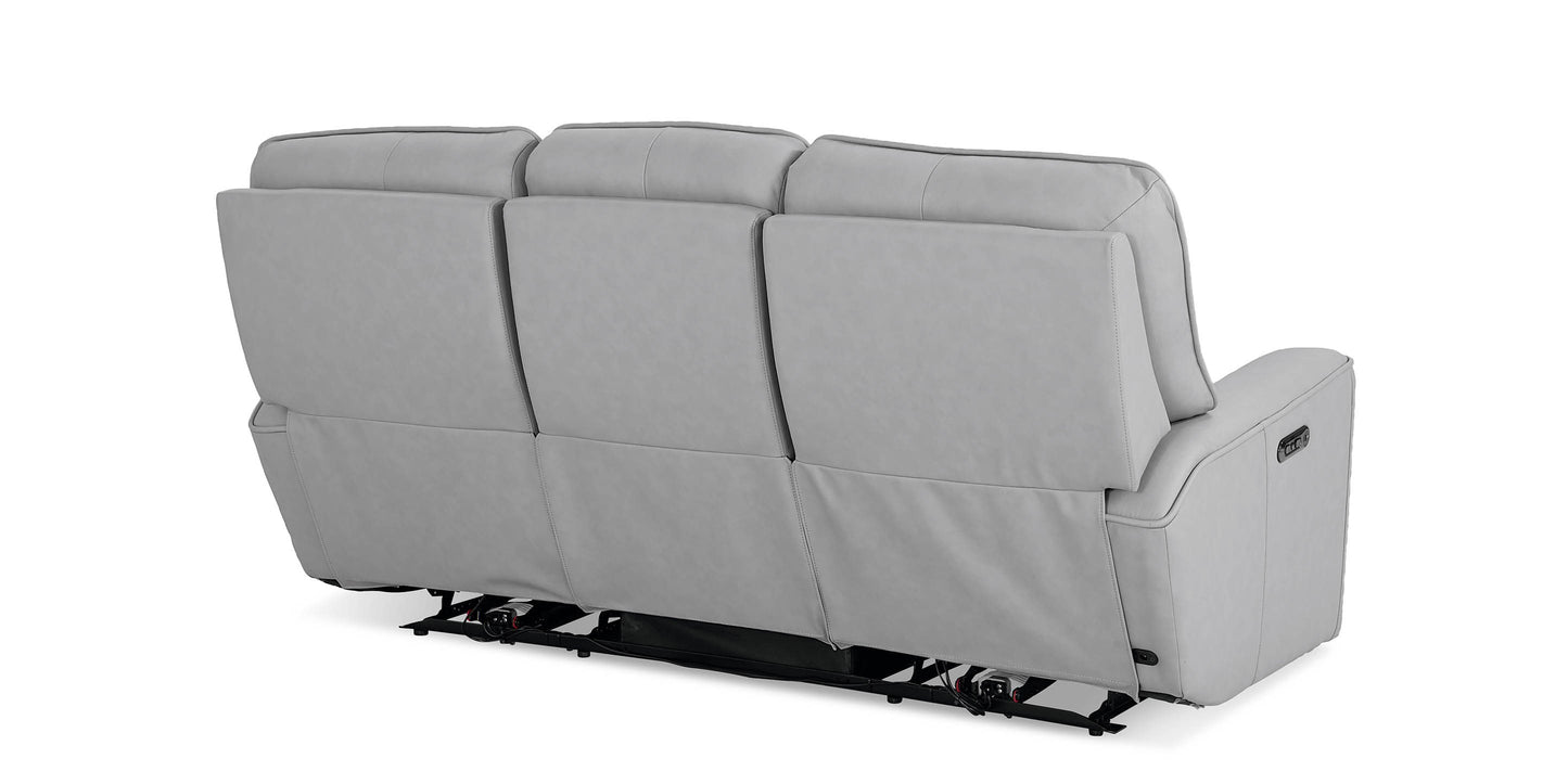 Bassett Club Level Kenneth Leather Power Reclining Sofa — Bassett manufacturer gallery — Power Sofa image number 7