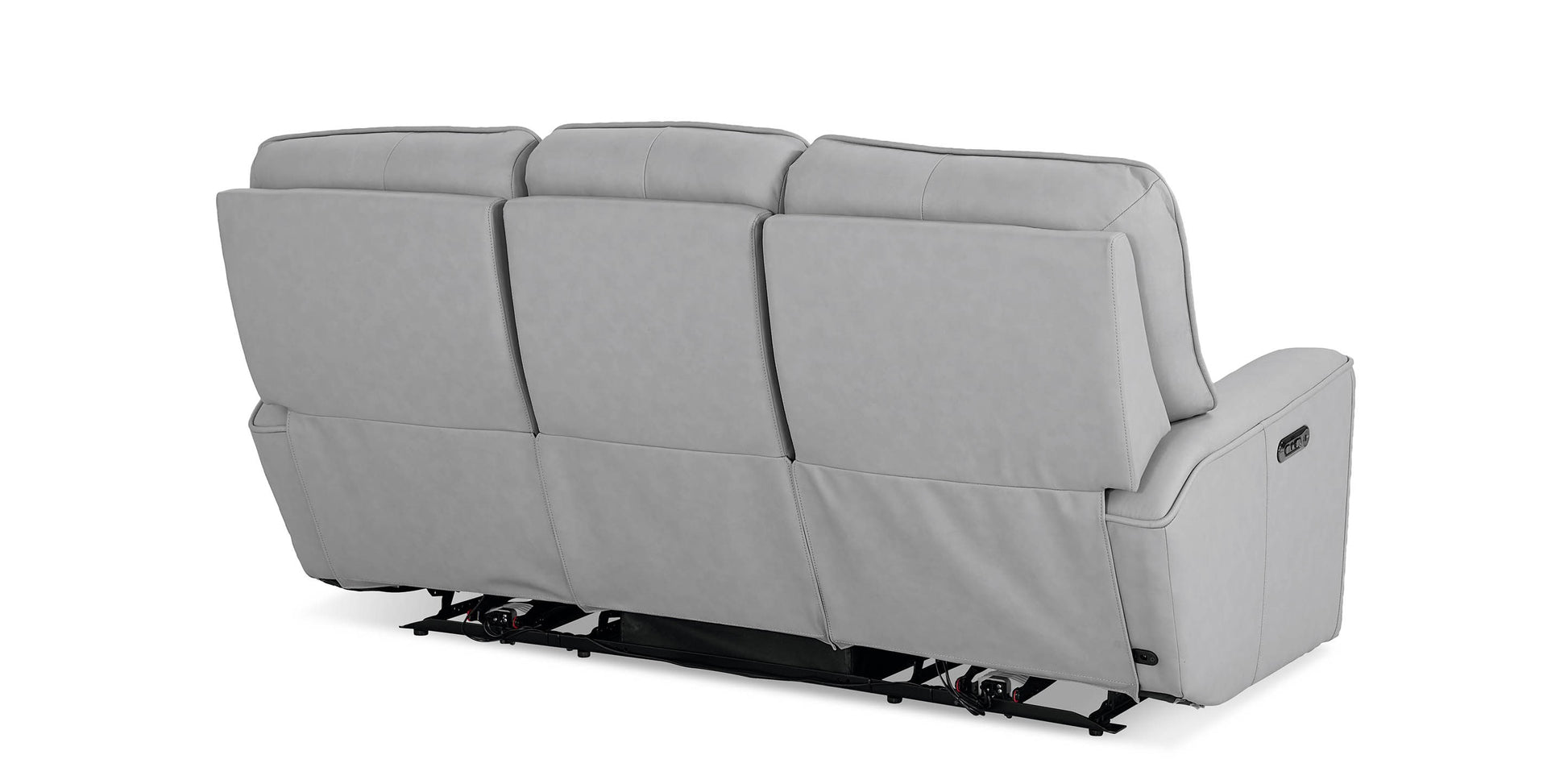 Bassett Club Level Kenneth Leather Power Reclining Sofa — Bassett manufacturer gallery — Power Sofa image number 7