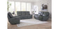 Bassett Club Level Kenneth Leather Power Reclining Sofa — Bassett manufacturer gallery — Kenneth Gunmetal — Power Sofa