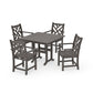 POLYWOOD Chippendale 5-Piece Farmhouse Dining Set — Driftwood